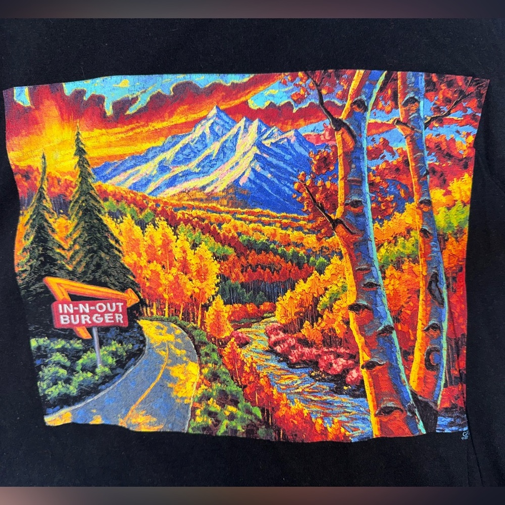 RARE!! IN N OUT COLORADO Black T-Shirt